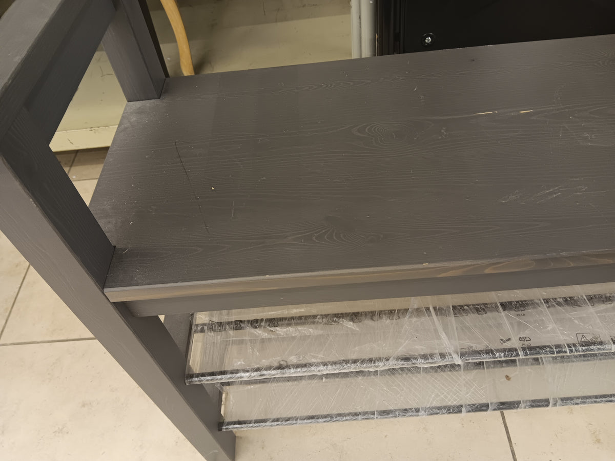 Modern Gray 2- Tier Entryway Table