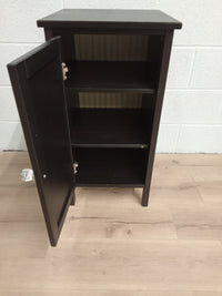 15.5"W End Table in Black Painted Wood