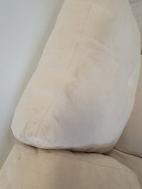 Light Cream L-Shaped Sectional Sofa
