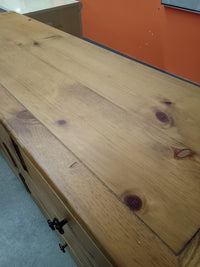 57"W Solid Wood 7-Drawer Dresser