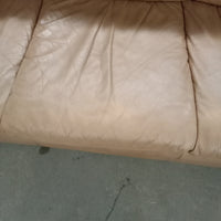 88"W Leather 3-Seat in Brown