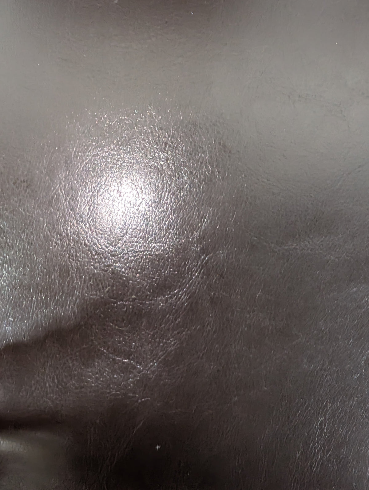 Dark Brown Leather Barstool