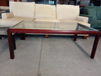 50.5"W Glass Top Coffee Table