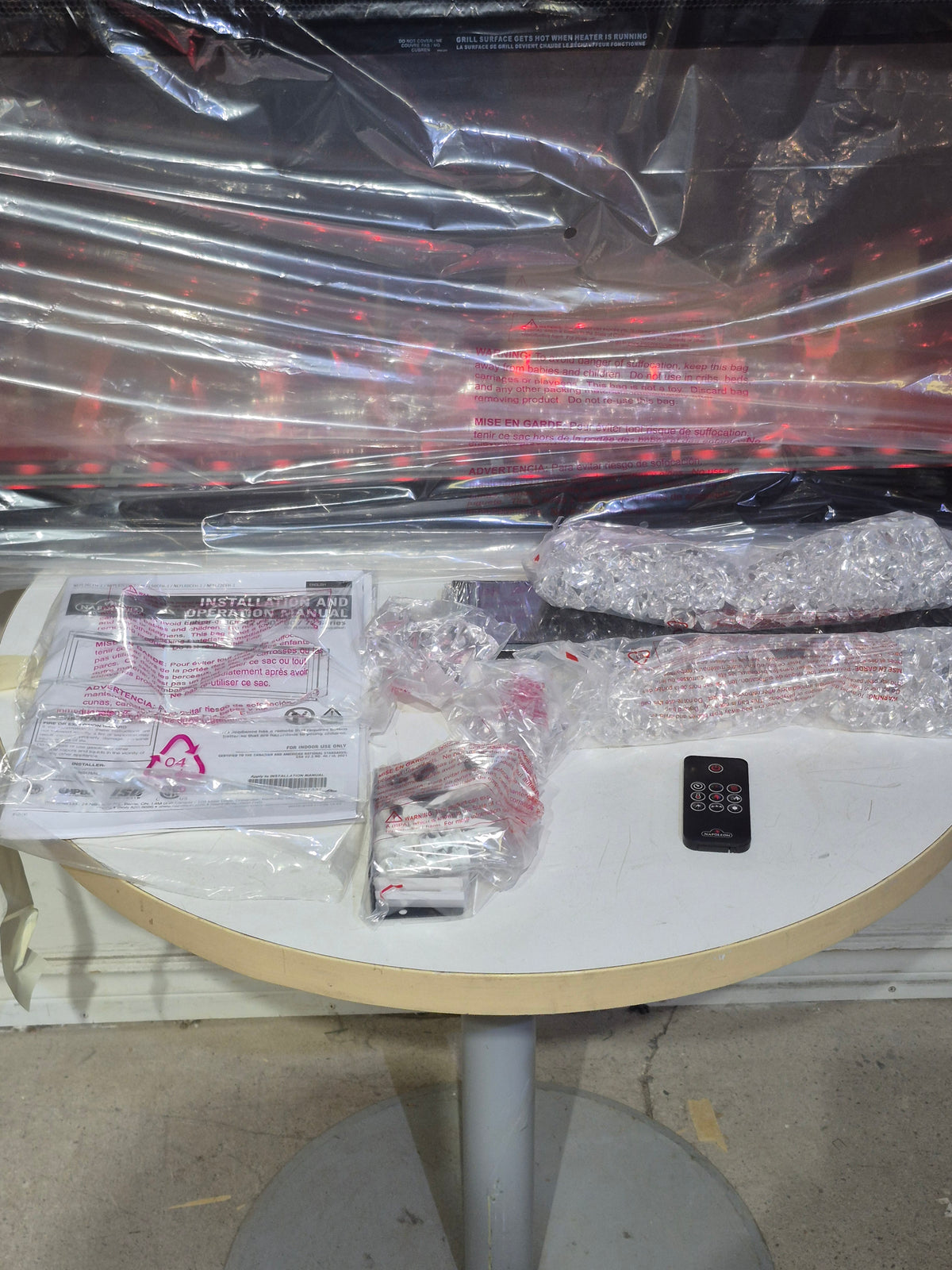 Napoleon Entice 72 Wall-Hanging Electric Fireplace with Remote (NEW)