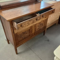 45"W Mirrored Sideboard in Oak