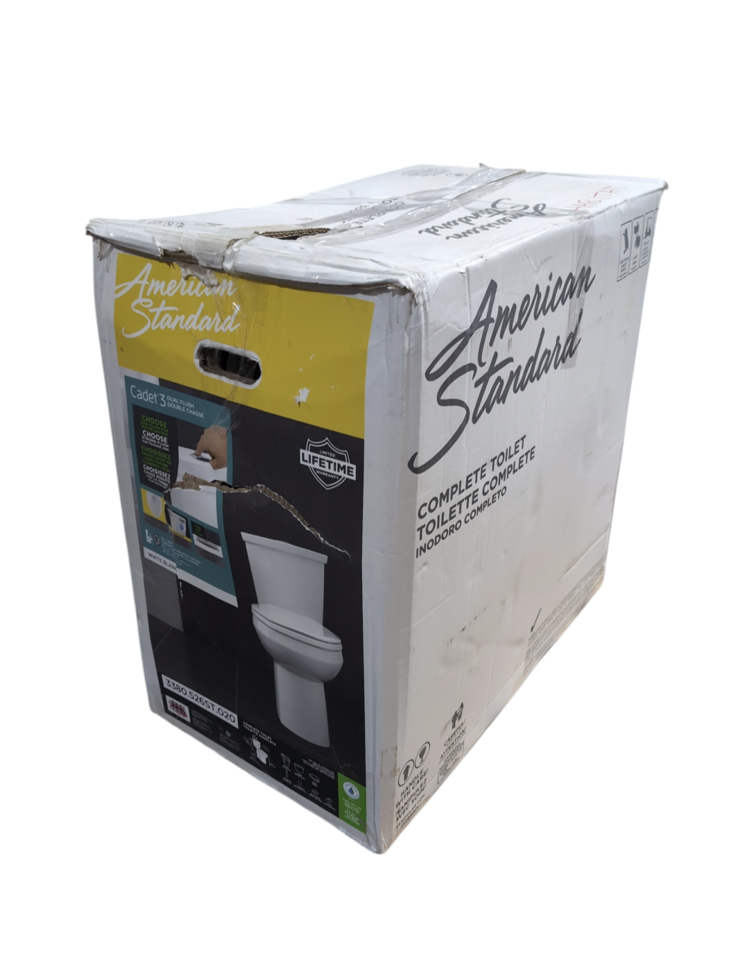 American Standard Cadet 3 2-Piece Dual Flush White Toilet