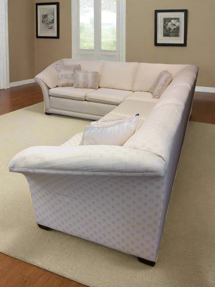 Light Cream Colored Sectional Sofa