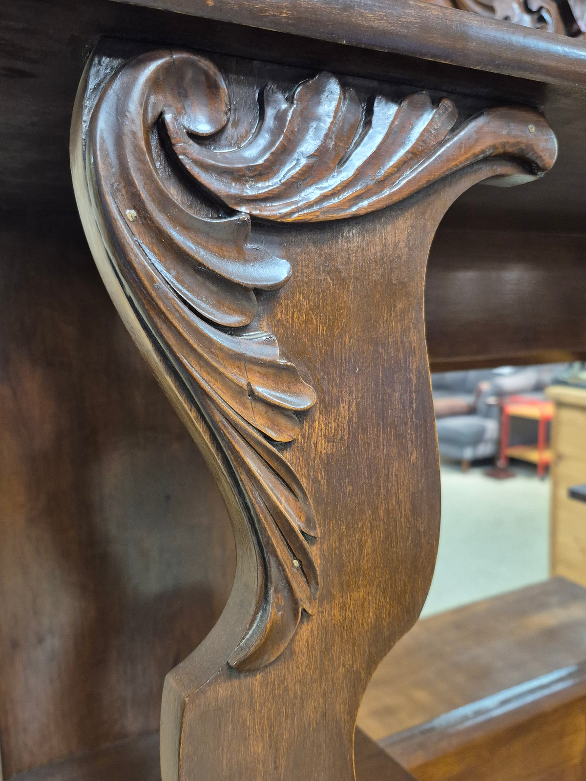 Antique Dining Hutch - - needs repair