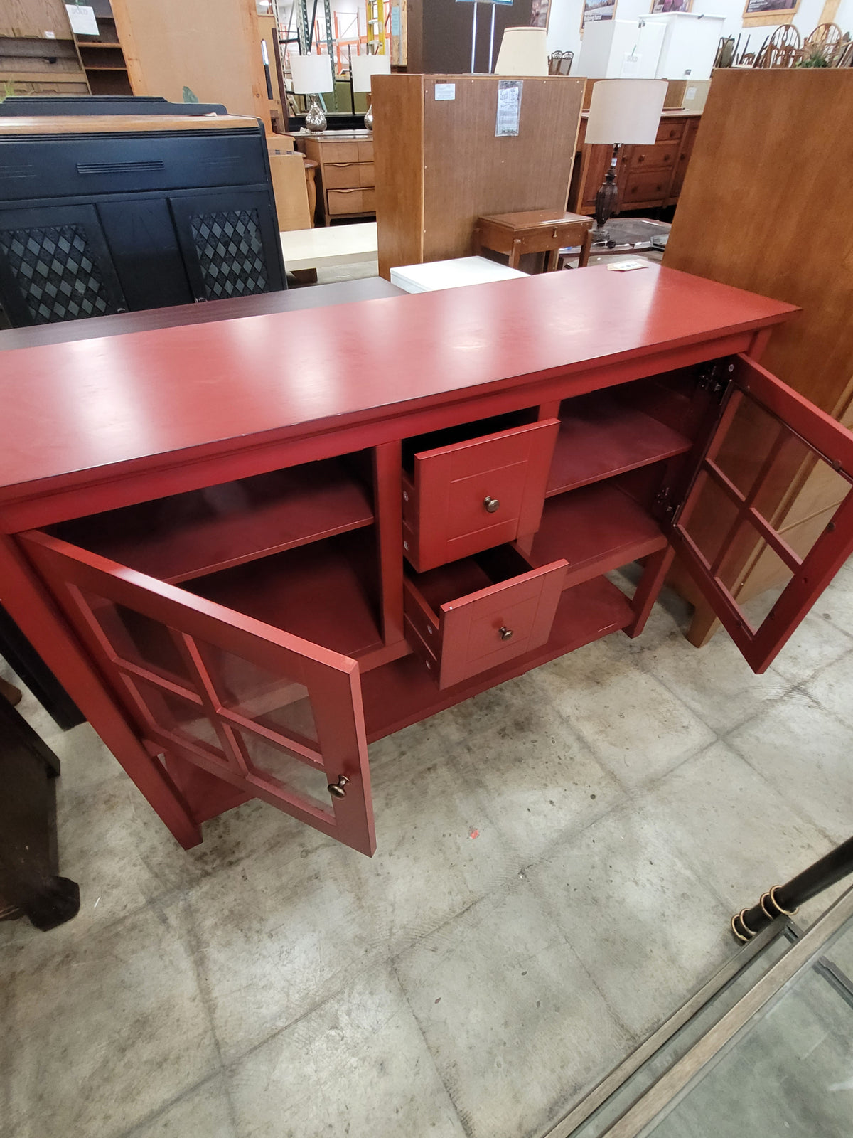 Modern Red Buffet