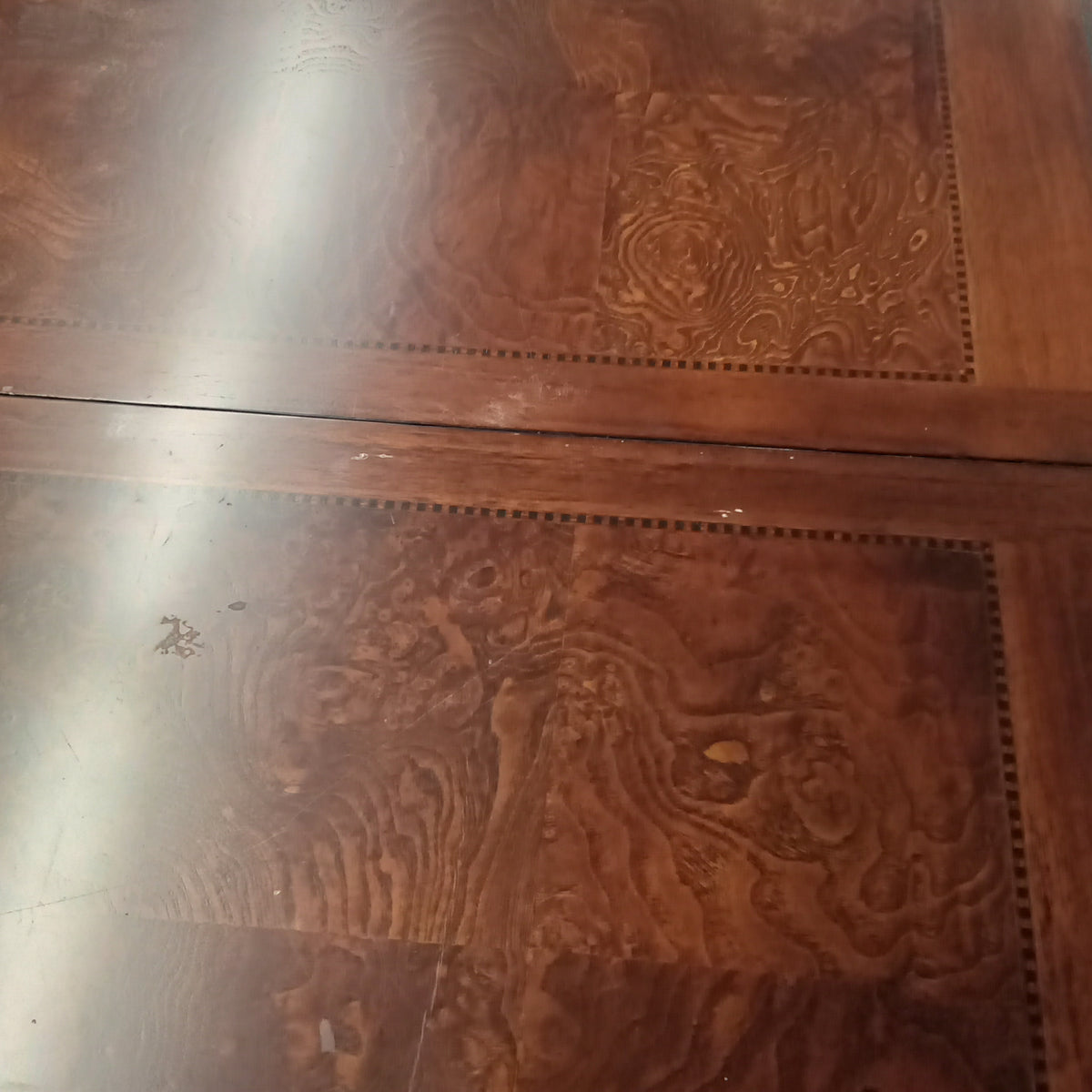 63"W Dining Set with Six Chairs and Two Leaves