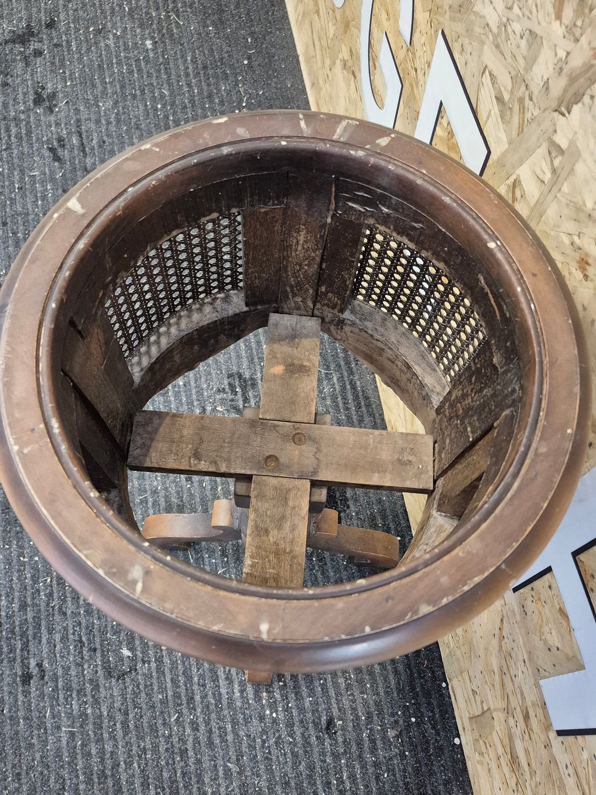 Antique Solid Wood Plant Stand