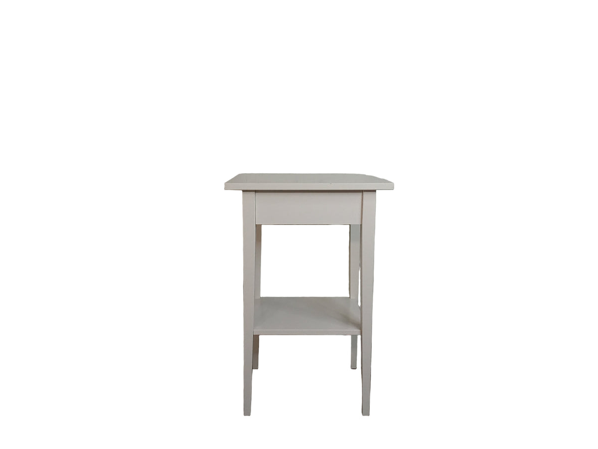 Traditional White Side Table