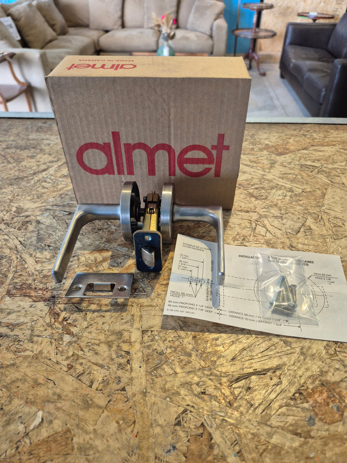 Almet Brushed Nickel Passage Handle Set