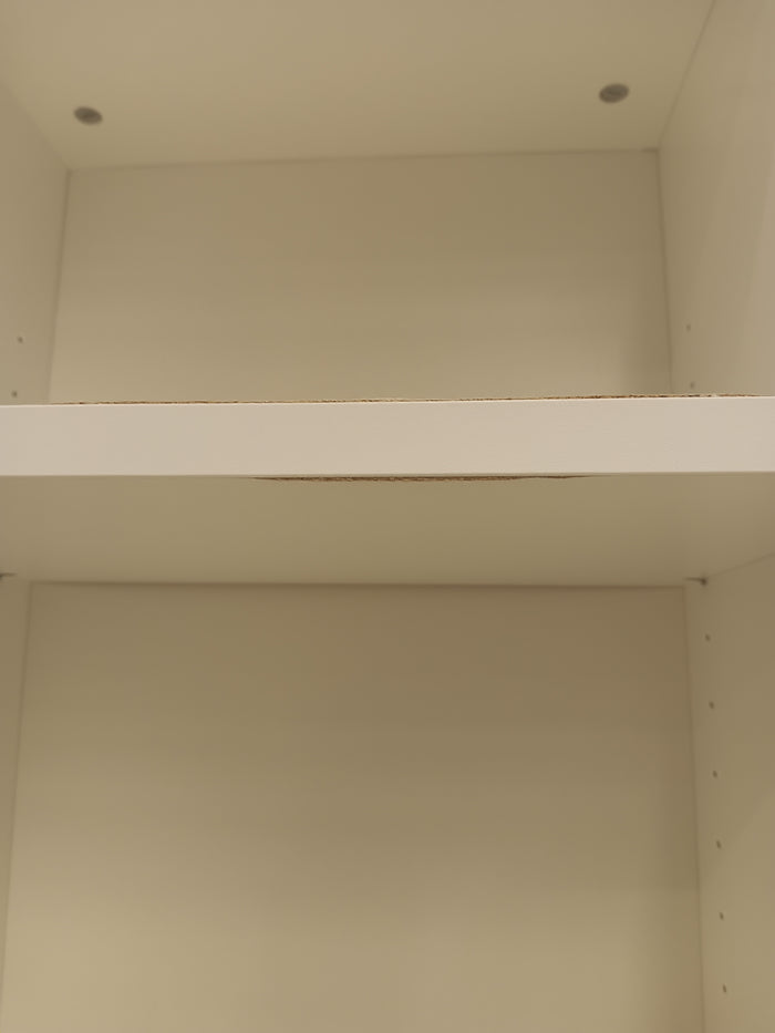 Tall White 6-Tier Bookcase