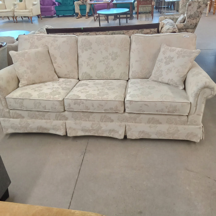 80"W 3-Seat Sofa in Floral Fabric