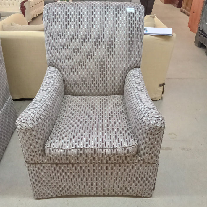 31"W Gray Arm Chair