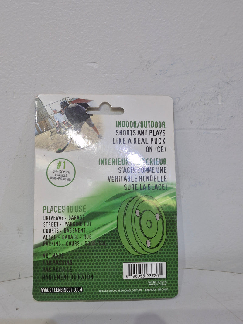 Green Biscuit Shooting Puck - Indoor/Outdoor