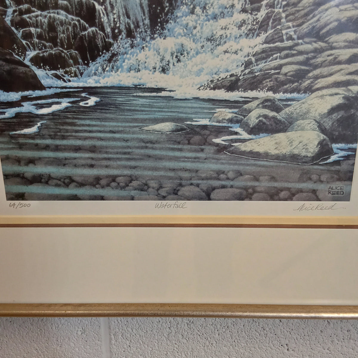 20"W Waterfall Limited Edition Artwork of Alice Reed