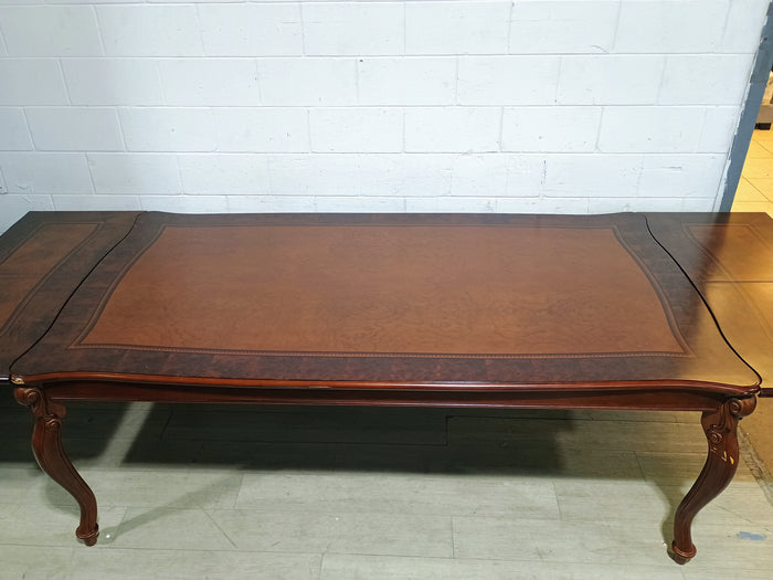 Mahogany Inlaid Dining Table for 12