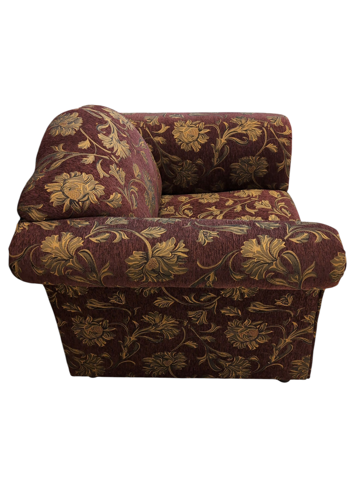 Burgundy Gold Armchair