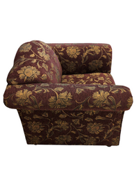 Burgundy Gold Armchair