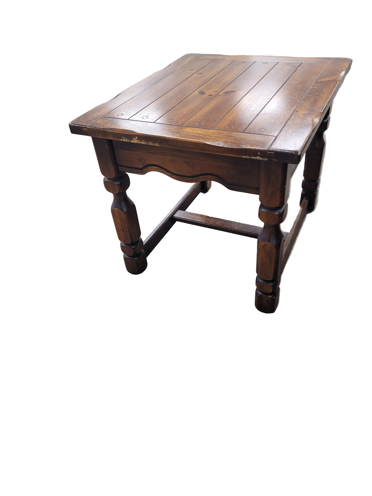 Rustic Dark Honey Oak End Table's
