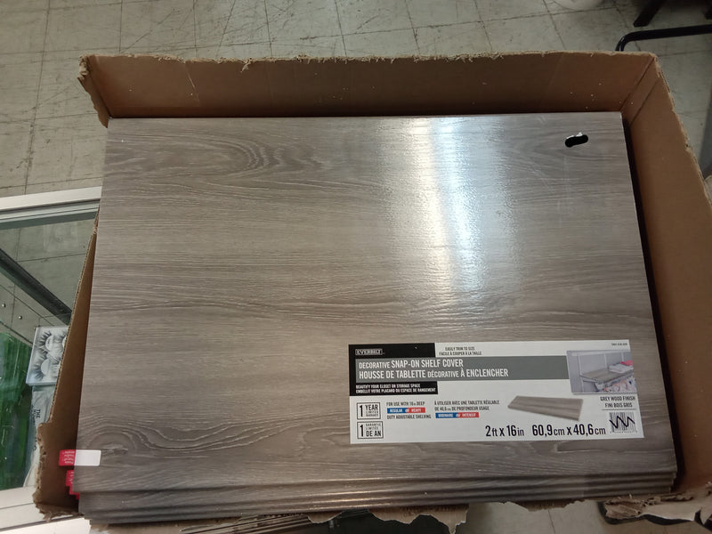 Decorative Snap-on Shelf Cover