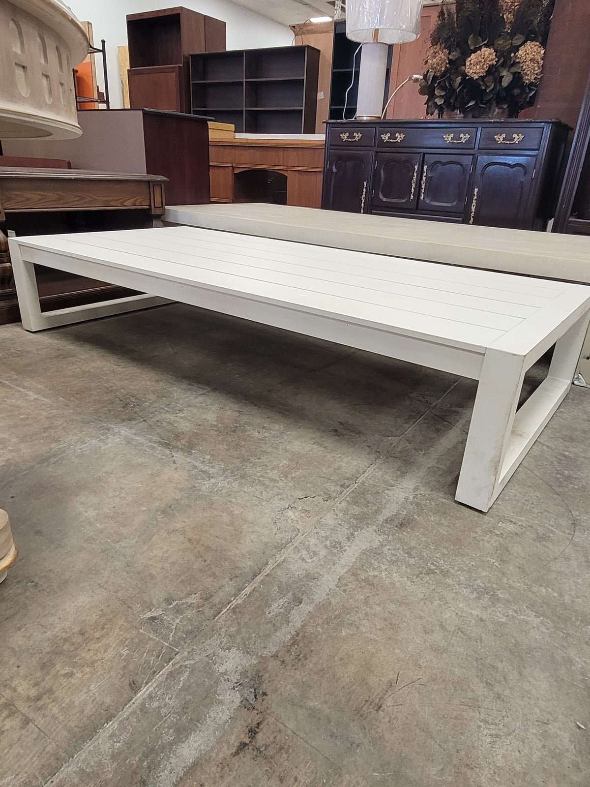 White Outdoor Coffee Table