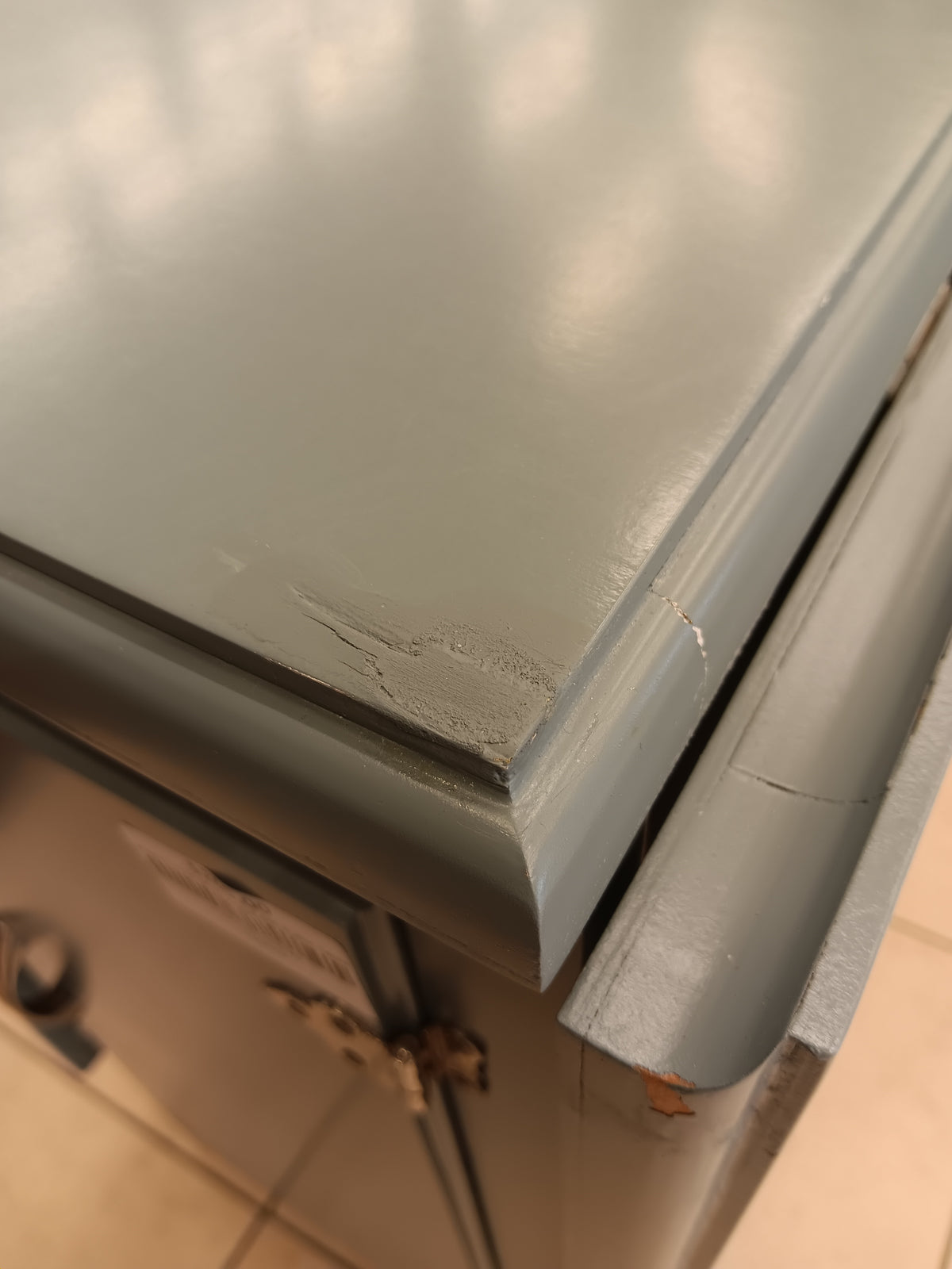 Pigeon Post Blue Drop-Leaf Buffet Table