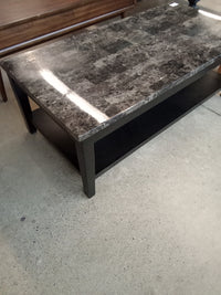 48"W Faux Marble Coffee Table