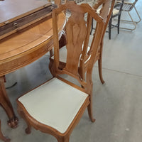 60"W Dining Table with 8 Chairs and 4 Leaves