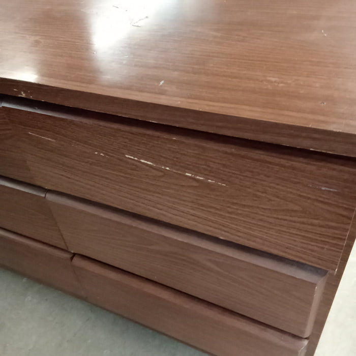 58"W Modern Style Dresser with Nine Drawers