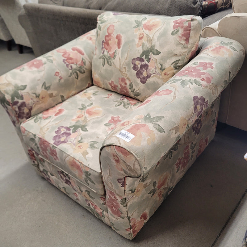 40"W Floral Armchair