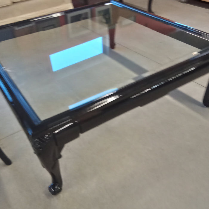 47"W Coffee Table with Glass Top