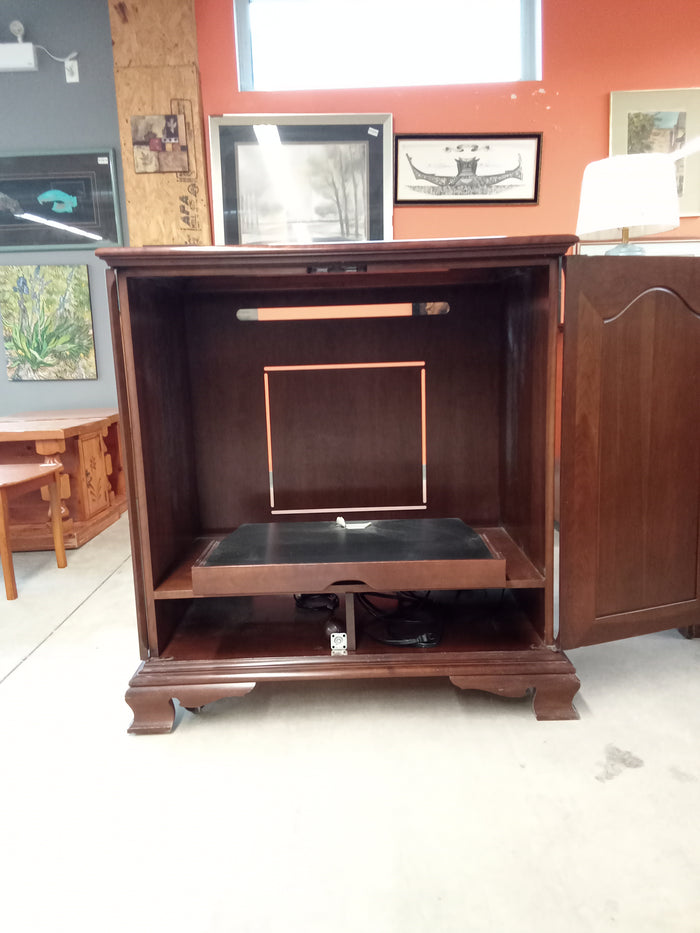 23"W Solid Wood TV Cabinet