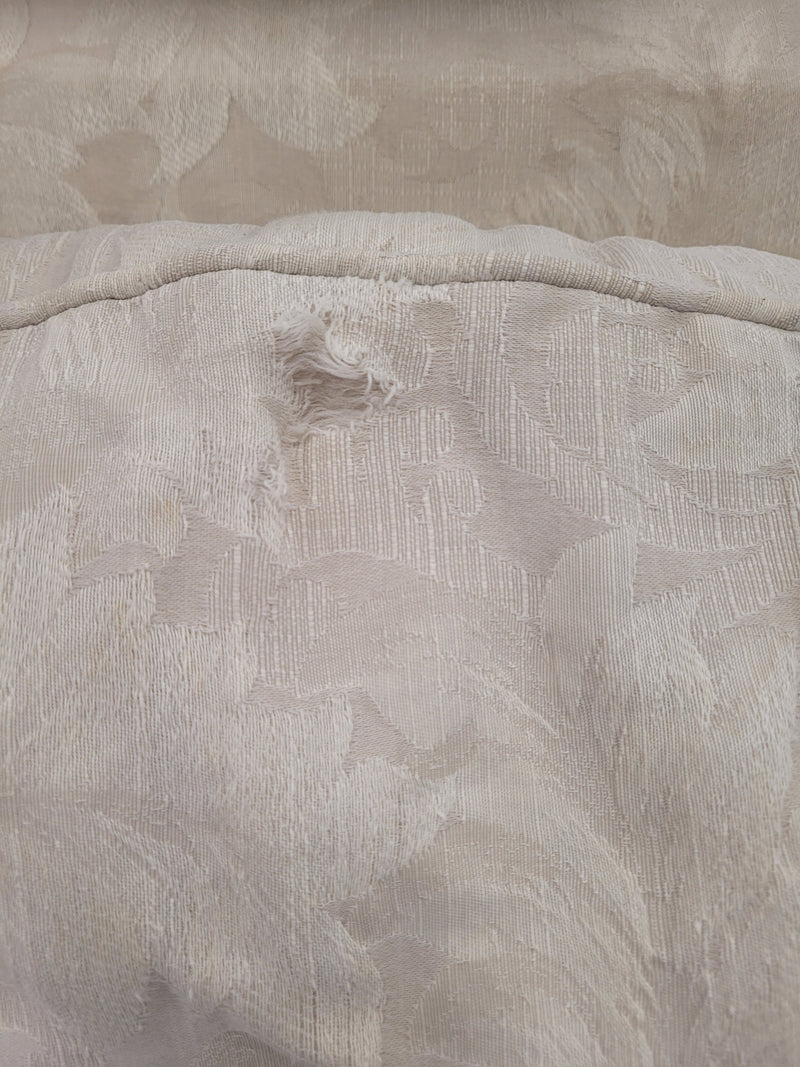 Cream Floral Loveseat