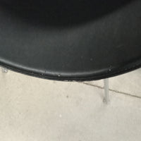 30"W Leather Accent Chair - Black