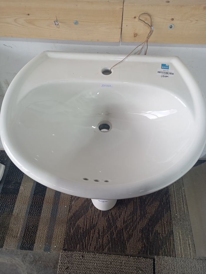 White Ceramic Pedestal sink