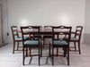 Walnut Extendable Dining Table Set