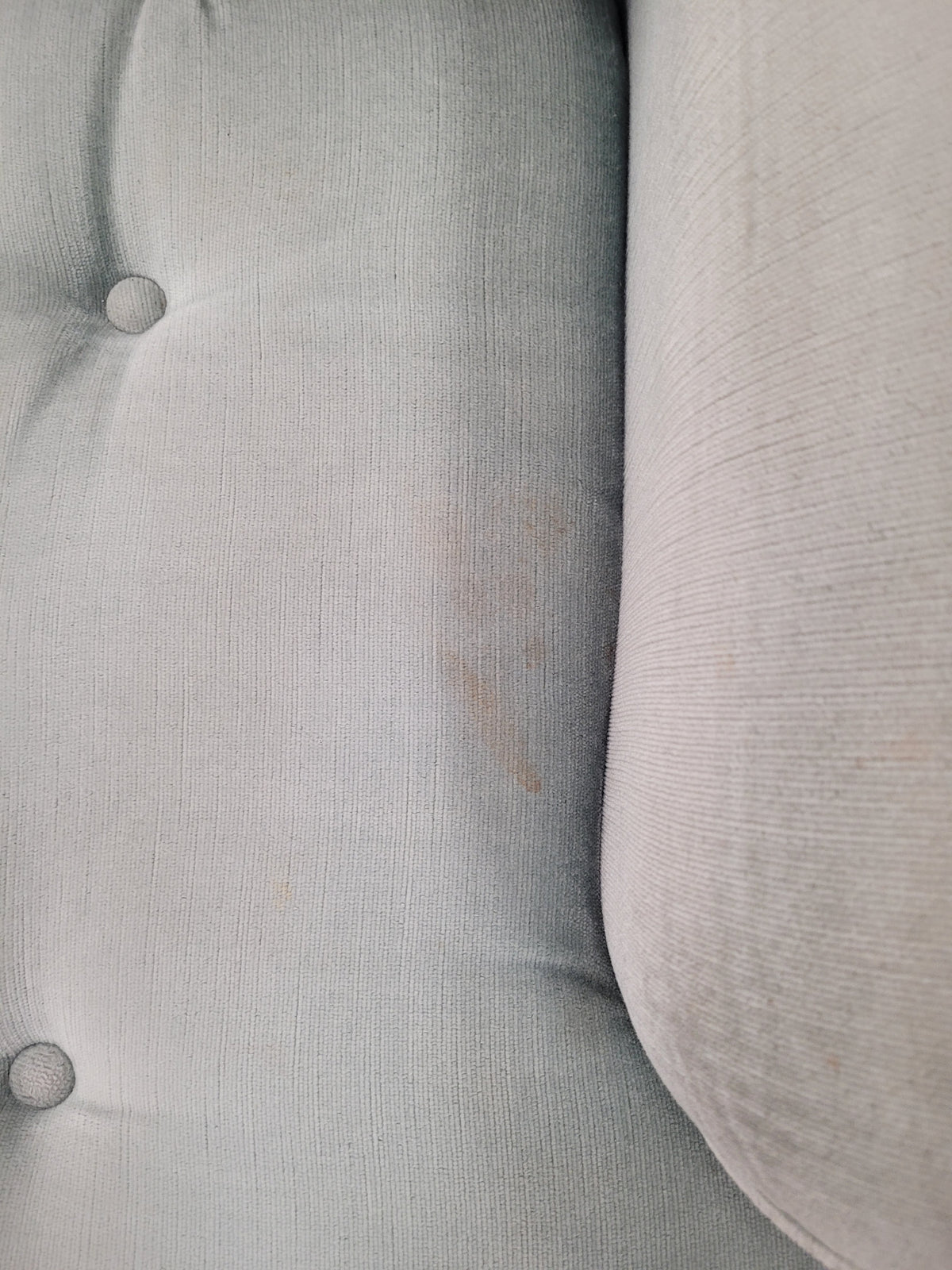 Light Blue Tufted Armchair