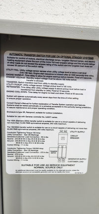 Generac 200 Amp Automatic Transfer Switch