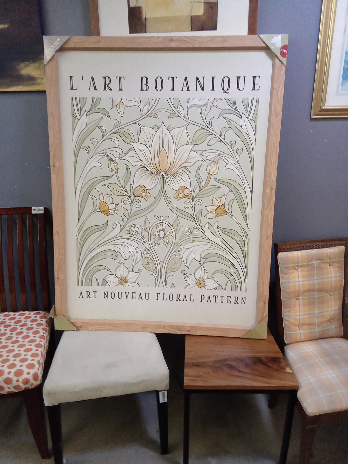 39.5"W "L'ART Botanique" Print - Framed
