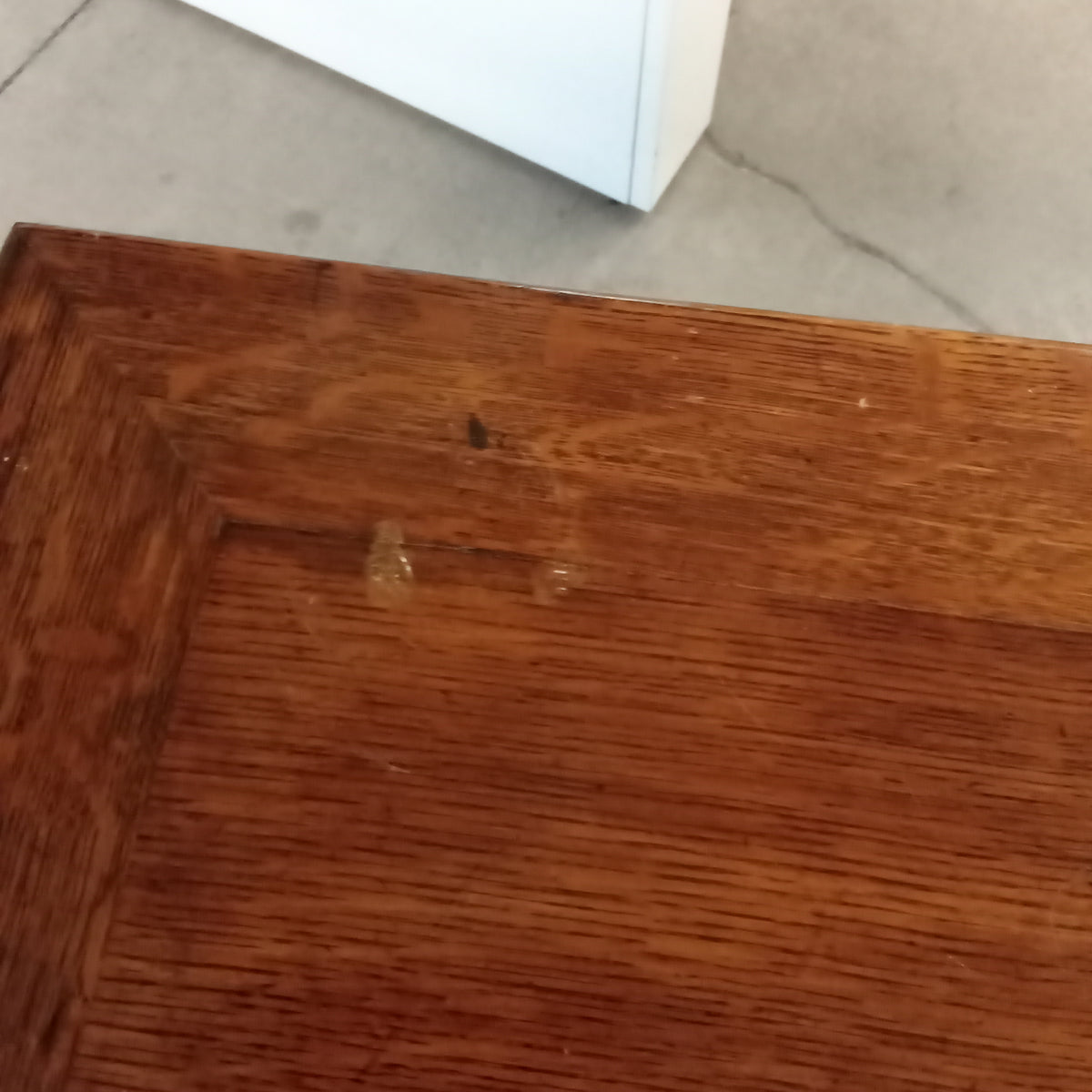 48"W Vintage Office Desk in Solid Wood - Two Drawers