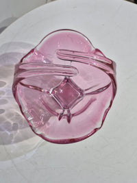 Pink Crystal Bowl - - Rainbow Bohemia