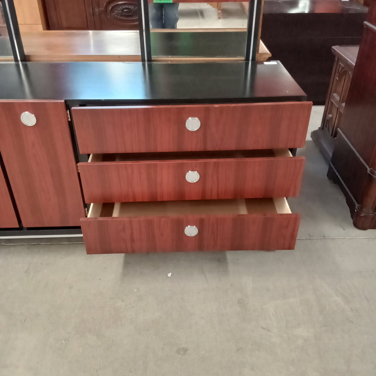 70.5"W 6-Drawer Dresser with Two Mirrors