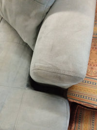 82"W Sea Foam Green Love Seat - Minor Stains