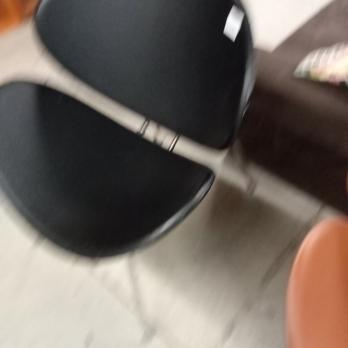 30"W Leather Accent Chair - Black