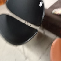 30"W Leather Accent Chair - Black
