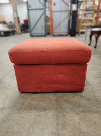 Orange Ottoman with Storage