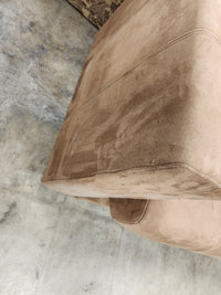 Light Brown Tufted Upholstered Sofa
